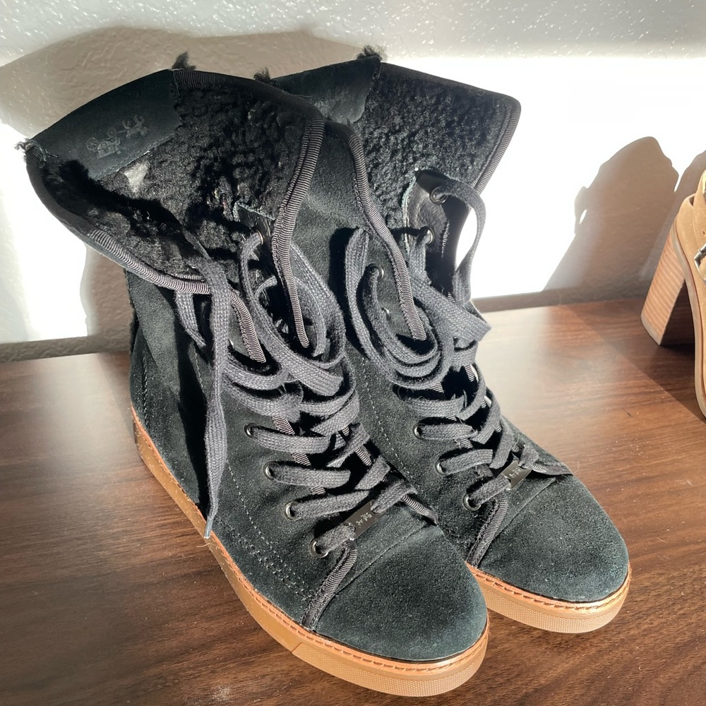 Coach Ramsey Suede High Top Sneakers